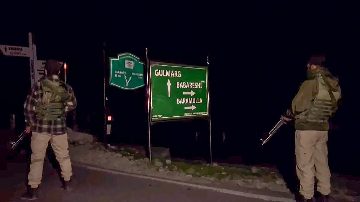 Security personnel in Rajouri on 24 October (photo: PTI)