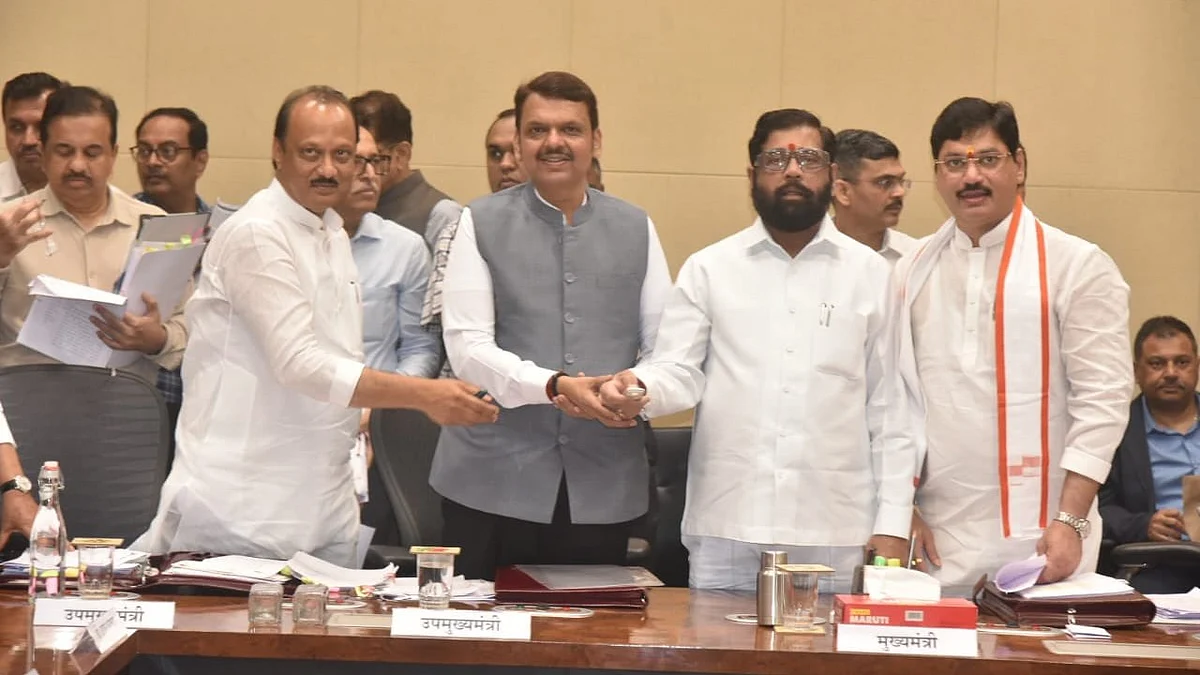 Mahayuti leaders (L-R): Ajit Pawar, CM Devendra Fadnavis, Eknath Shinde (file photo)