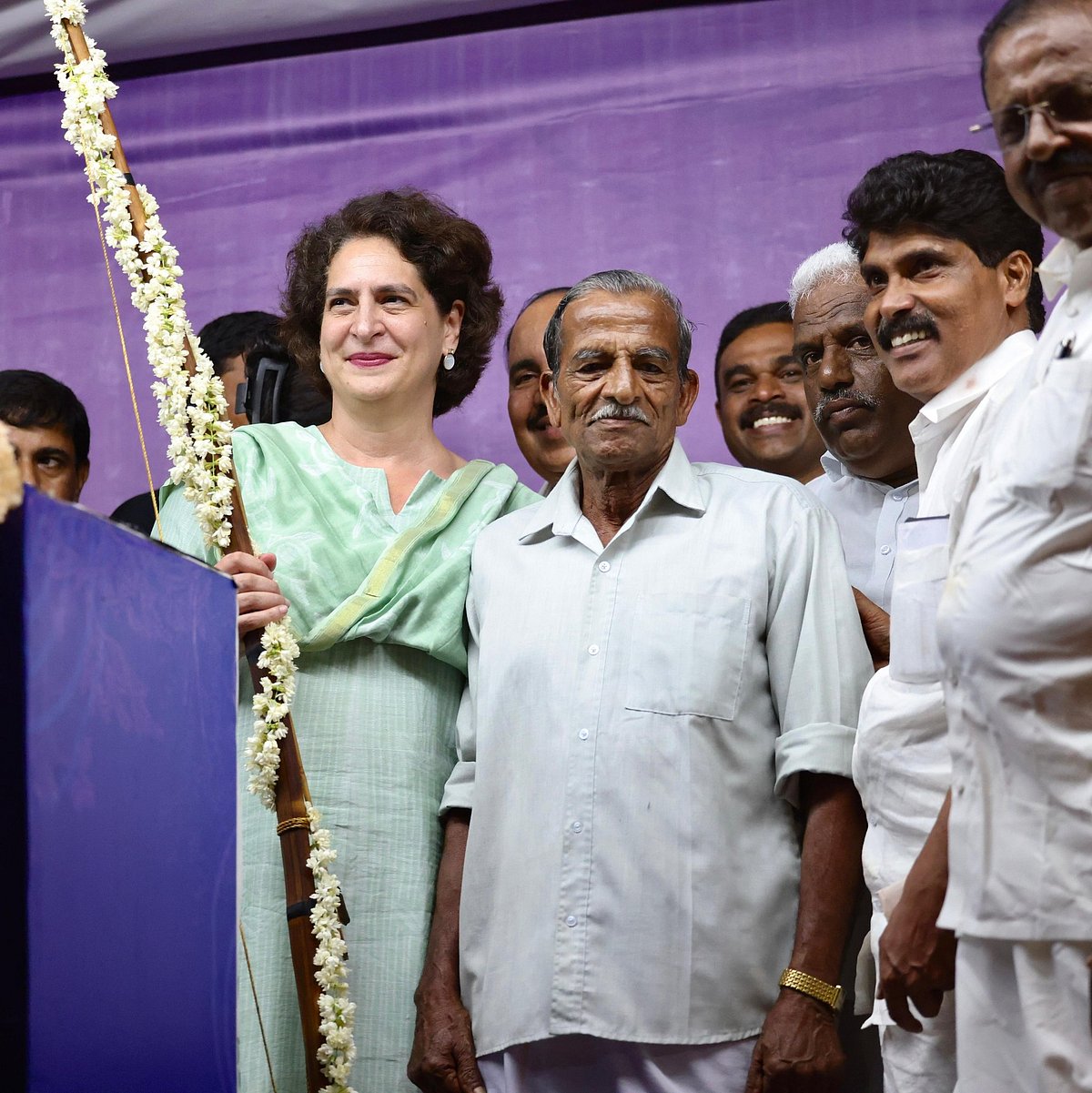 Priyanka Gandhi at Kavumannam in Thariyode, Kerala, 3 Nov. 2024