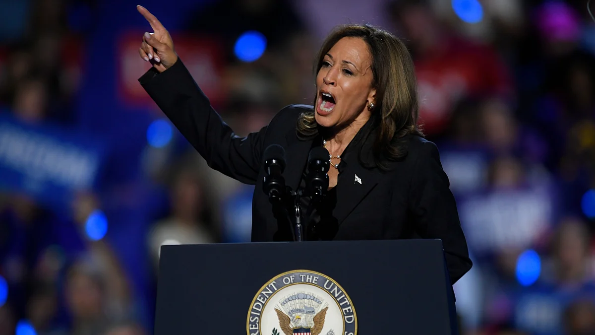 Vice-president Kamala Harris in Milwaukee on 1 November (photo: PTI)