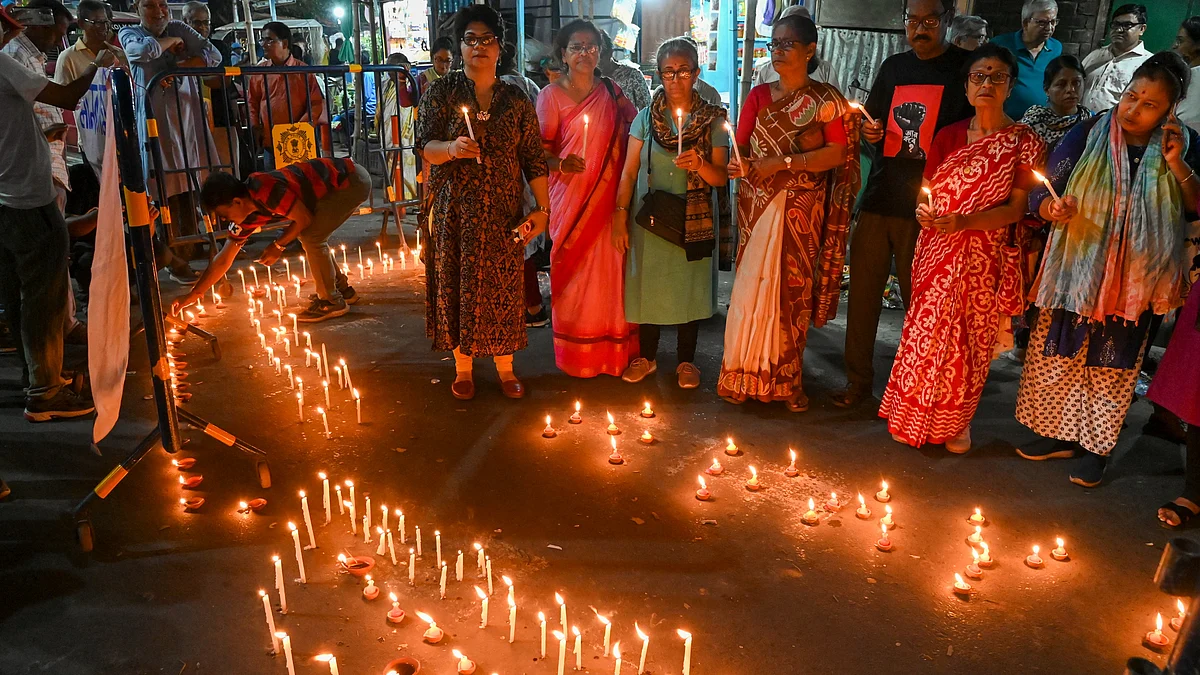 Women protest in Kolkata on 4 November (photo: PTI)