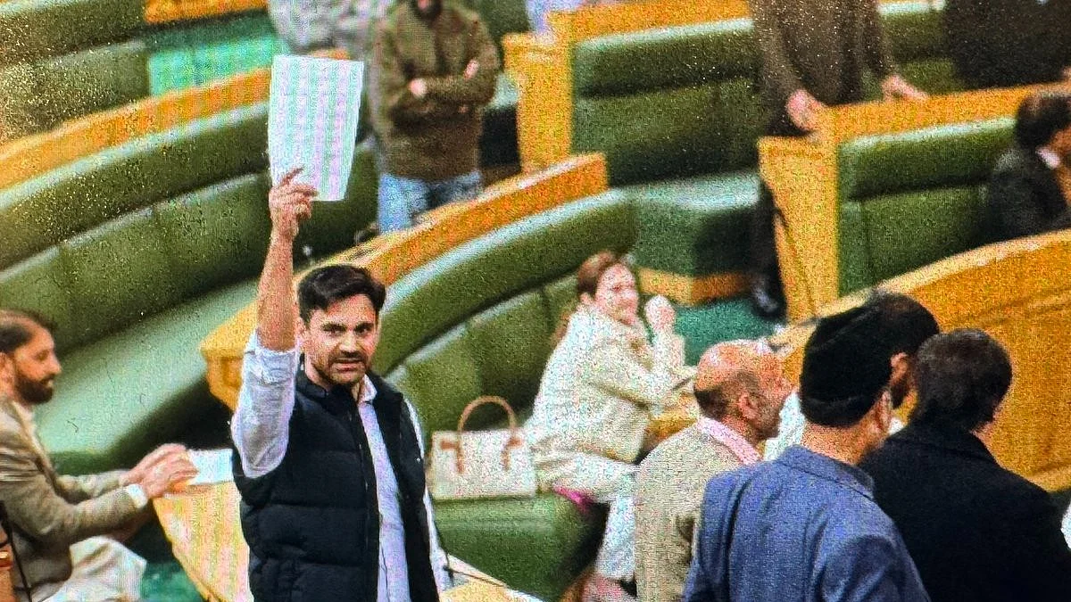 The Jammu and Kashmir assembly passes a resolution on restoration of the former state's special status