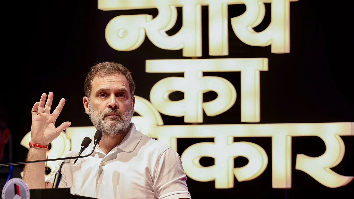 Rahul Gandhi in Nagpur on 6 November (photo: PTI)