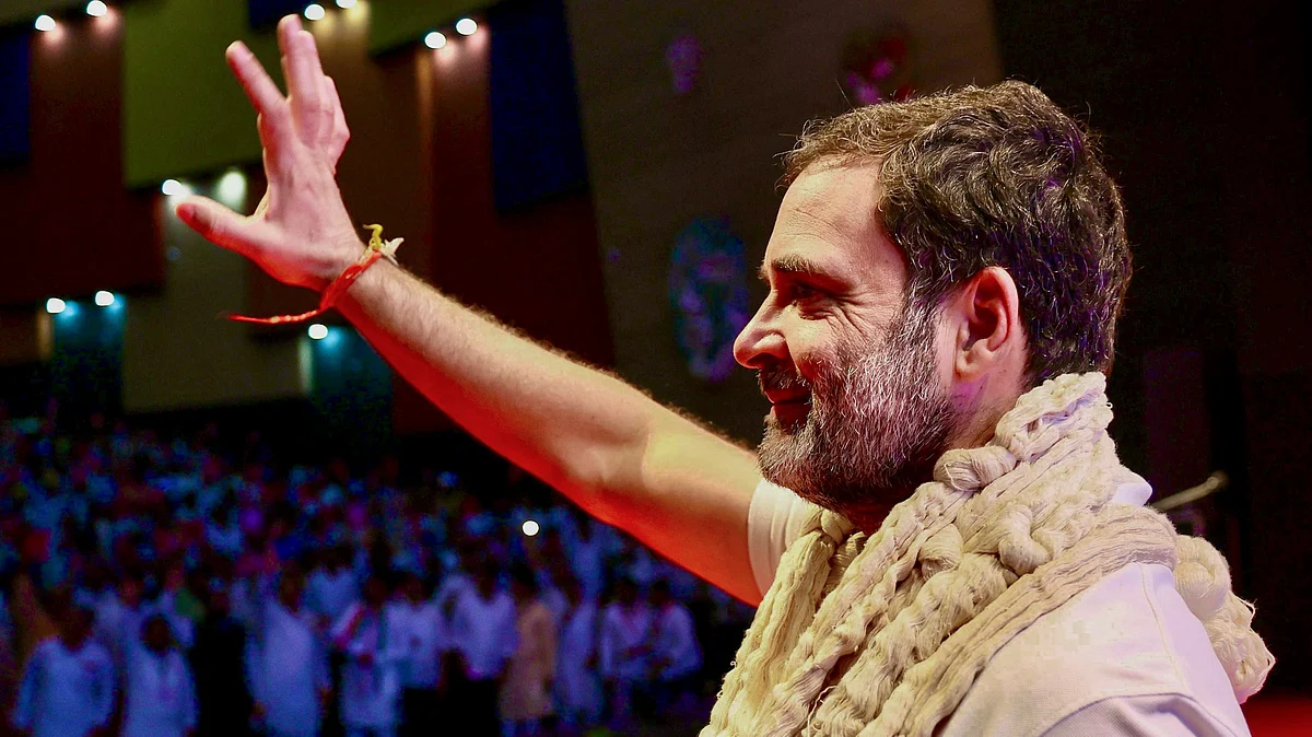 Rahul Gandhi in Nagpur on 6 November (photo: PTI)