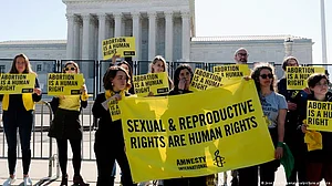 Pro-abortion activists in front of the US Senate (file photo)