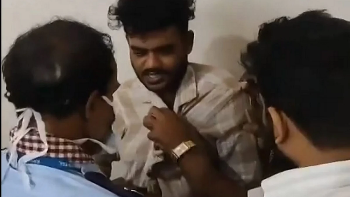 The accused who stabbed a doctor multiple times in Chennai on 13 November (photo: PTI)