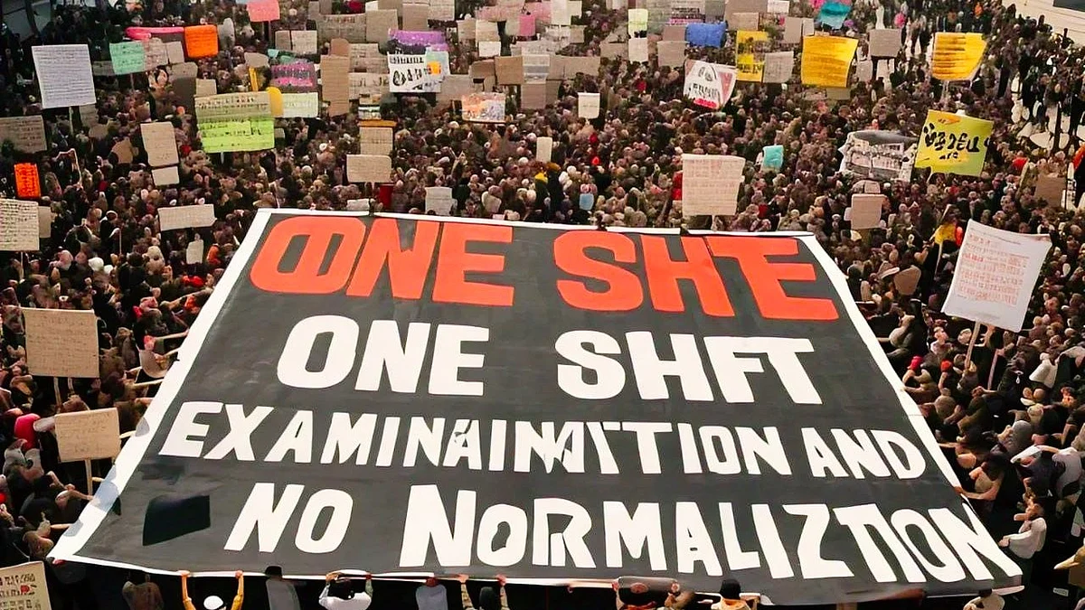 A view of the protest (source: social media)