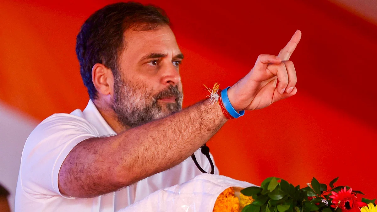 Congress leader Rahul Gandhi in Maharashtra on 16 November (photo: PTI)