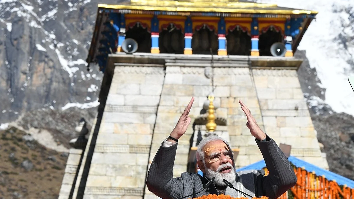 PM Narendra Modi certainly has a long history of parading through, seeking the Kedar crown