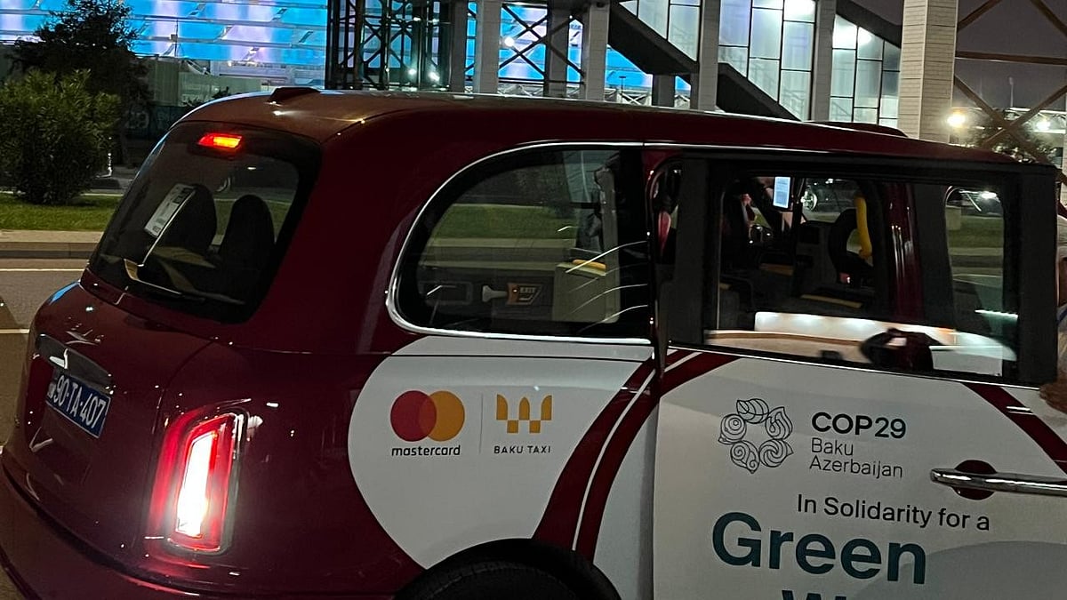 A vehicle bearing the COP29 logo in Azerbaijan (representative image)