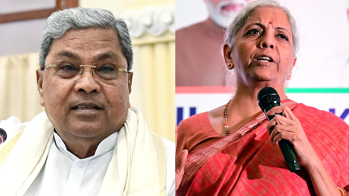 Karnataka CM Siddaramaiah and Nirmala Sitharaman