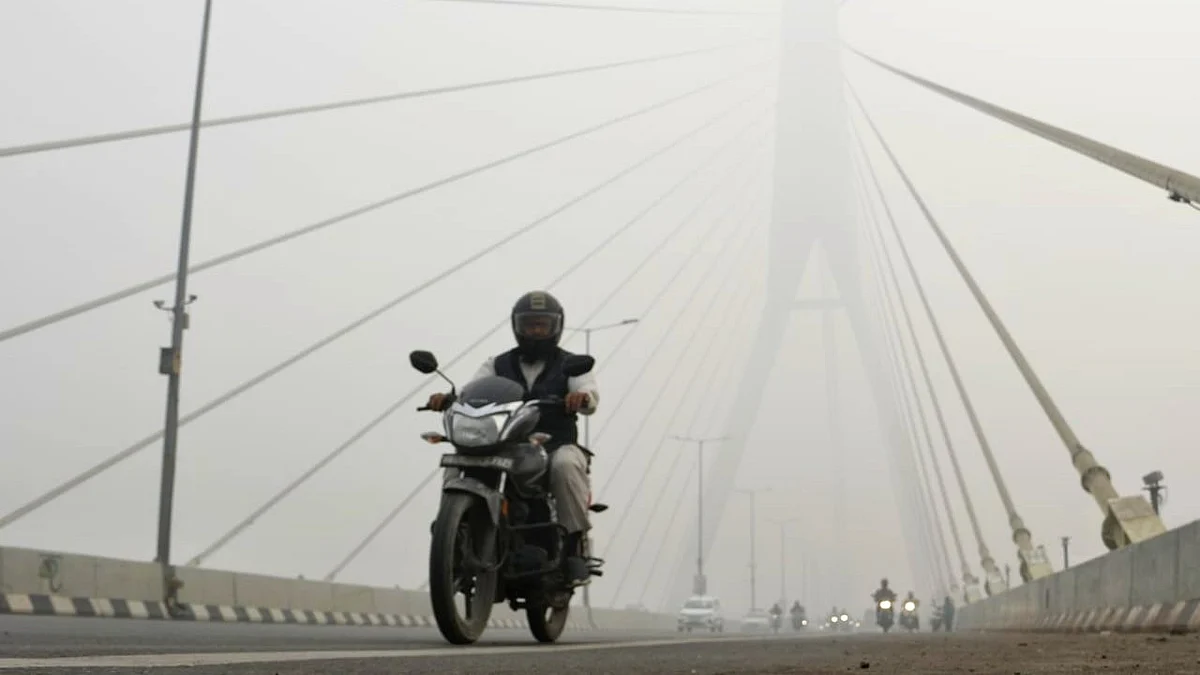 Air pollution was 'severe plus' in parts of the national capital