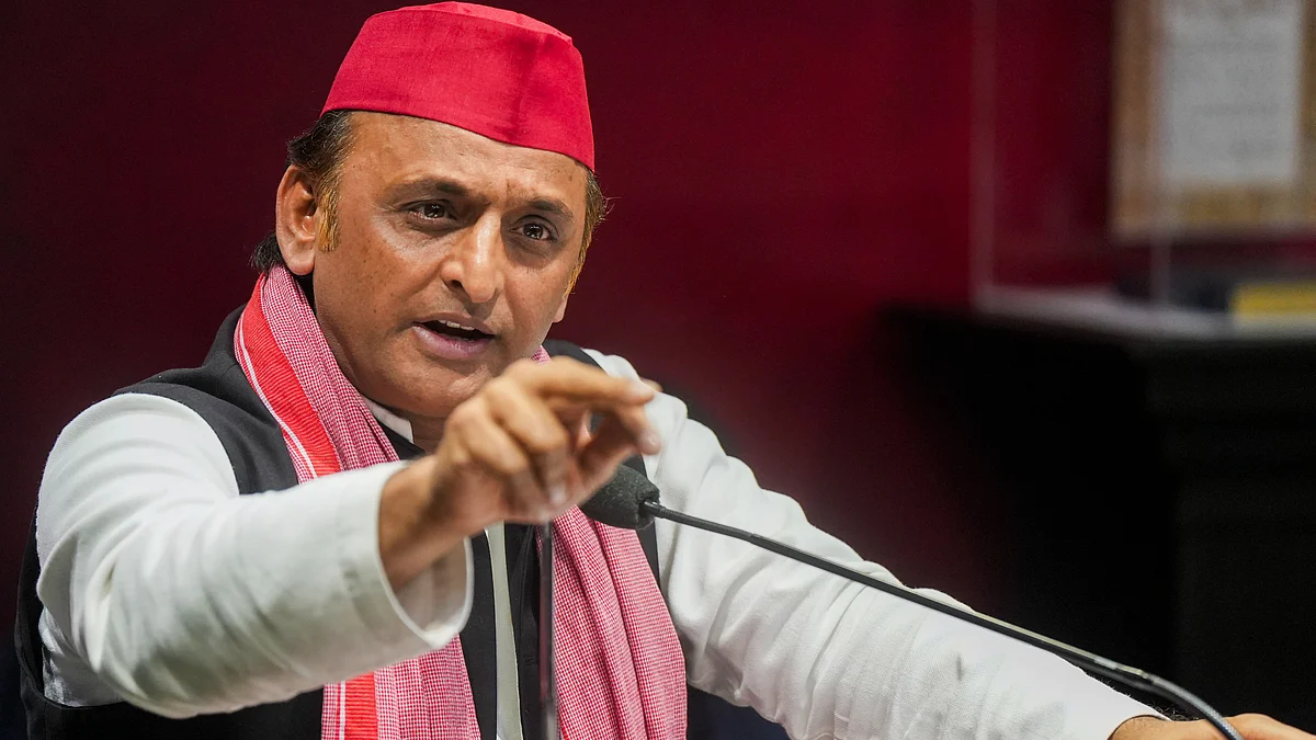 Akhilesh Yadav in Lucknow on 24 November (photo: PTI)