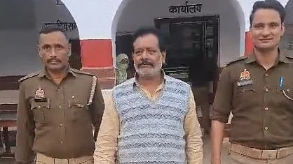 The accused in police custody in Sambhal (photo: IANS) 