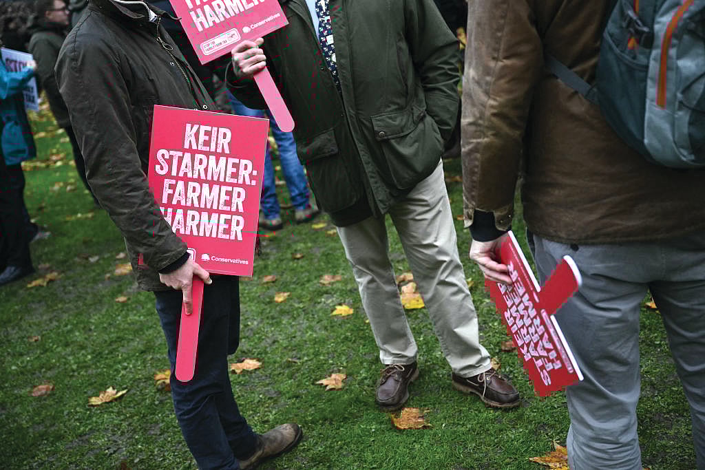 A farmers’ protest in London, 19 November 2024