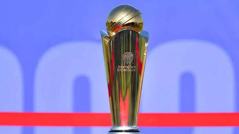 ICC Champions Trophy on display at the trophy tour in Pakistan