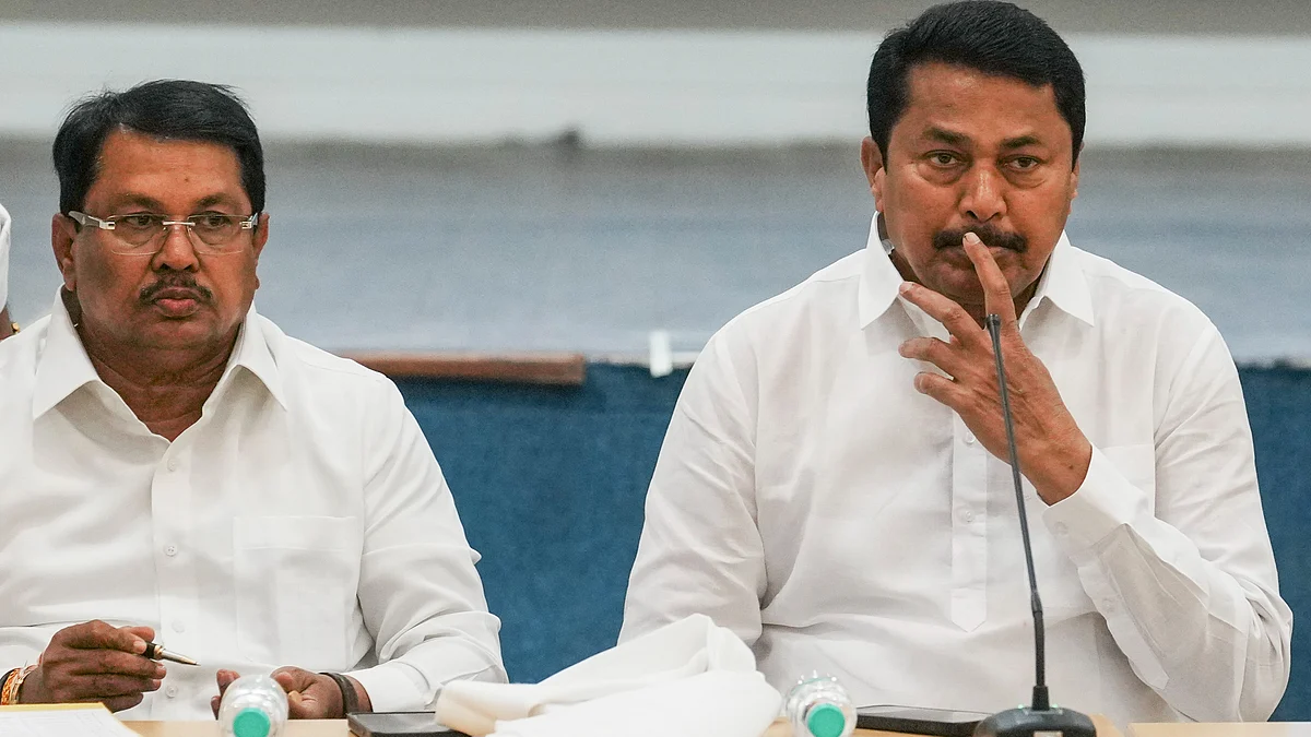 Shiv Sena (UBT) leader Bhaskar Jadhav (left) and Nana Patole