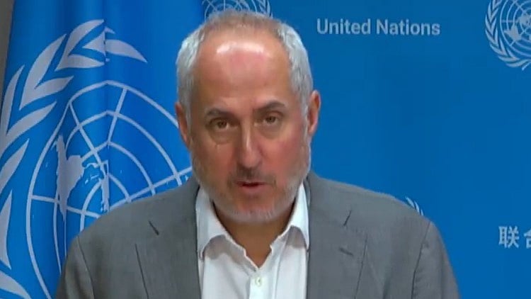Stephane Dujarric, spokesperson for the UN secretary-general 
