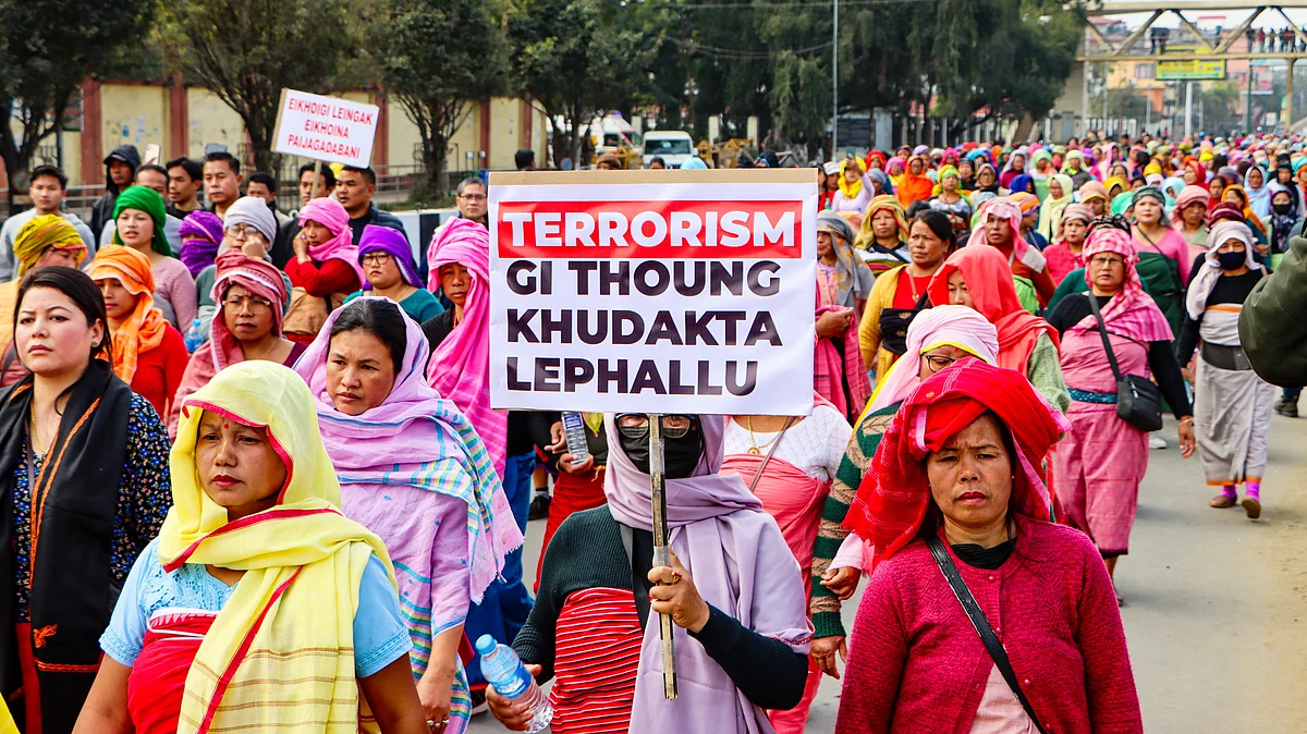 A protest against AFSPA in Manipur 