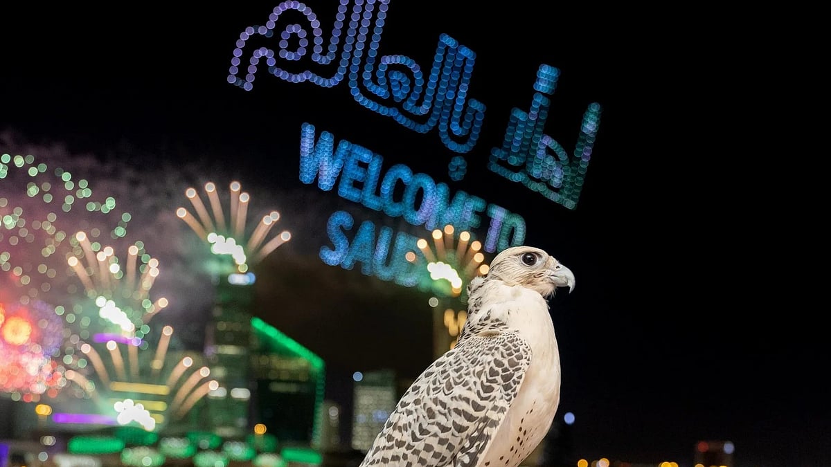 Celebrations in Saudi Arabia after being confirmed as 2034 World Cup hosts (photo: @Saudi2034/X)