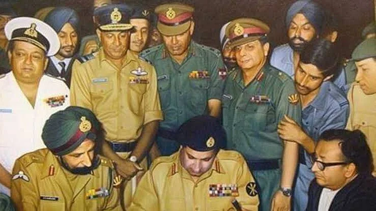 The surrender photograph of 1971 (photo: @manaman_chhina/X)

