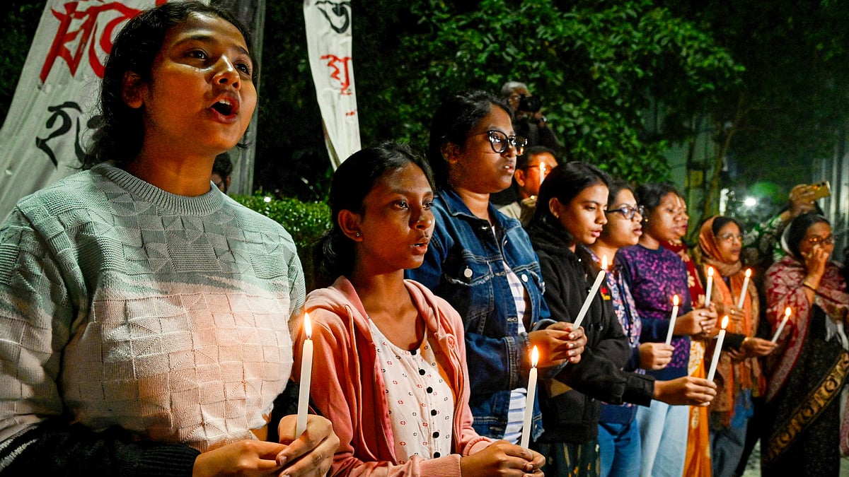 Junior doctors protest in Kolkata on 9 December (photo: PTI) 