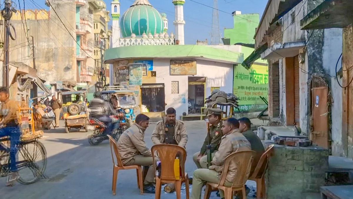 Police presence around the Shahi Jama Masjid in Sambhal has become the norm now