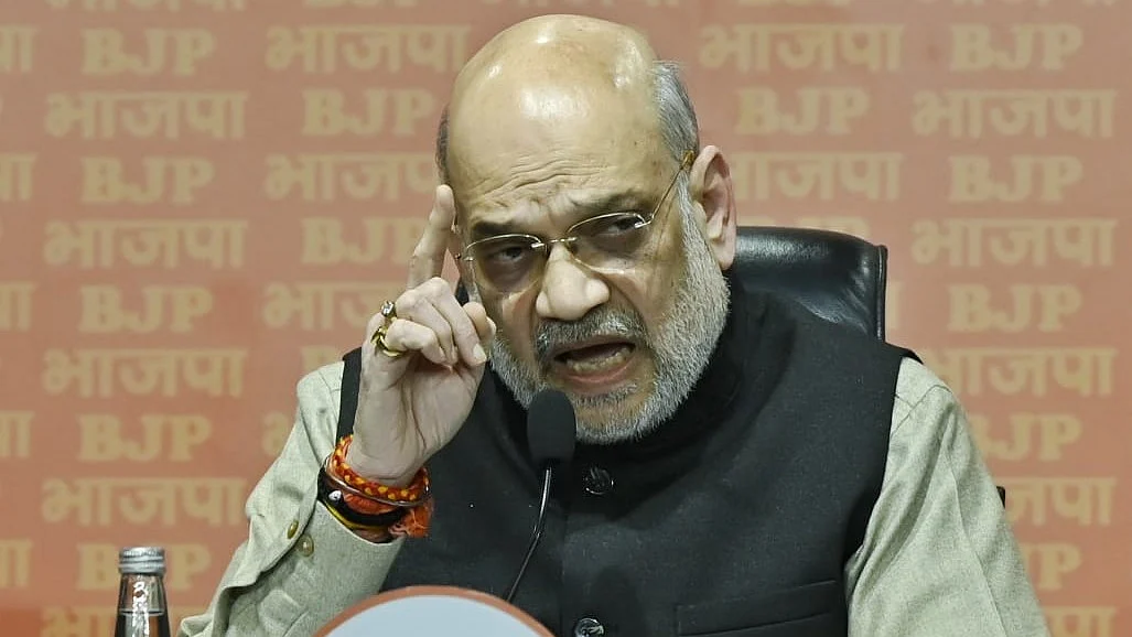 Did Amit Shah instigate X notices to Congress leaders to intimidate them? (photo: Vipin/NH)