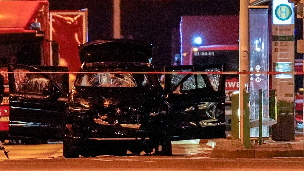 The car that crashed into the crowd in Germany on 21 December (photo: PTI)