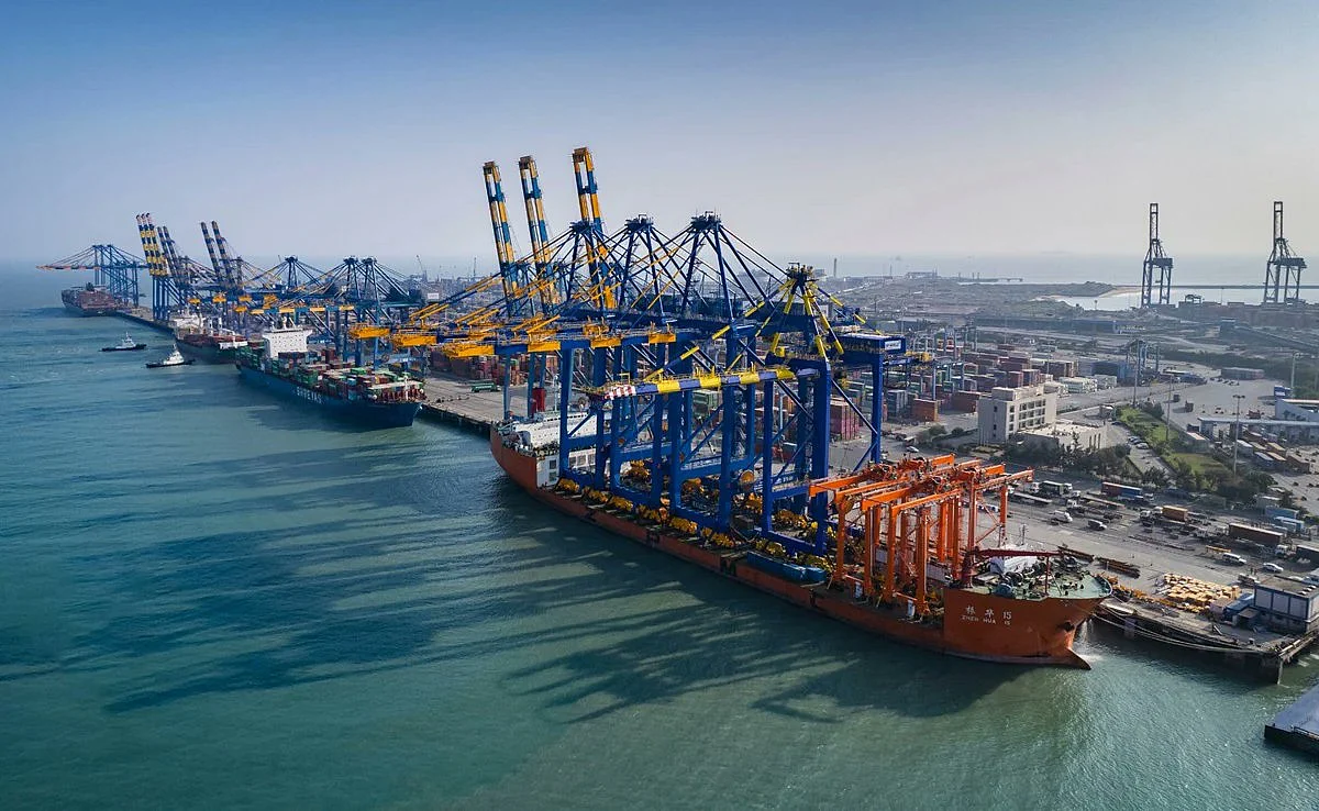 The Adani Port and SEZ in Mundra, Gujarat