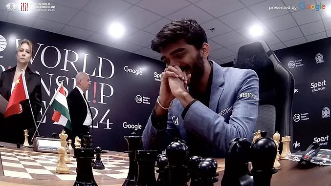 Tears of joy: D. Gukesh after claiming the World Championship