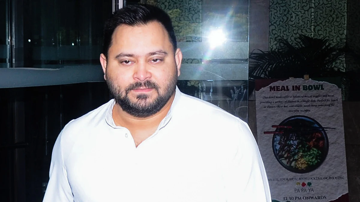 Tejashwi Yadav in Patna (photo: PTI)