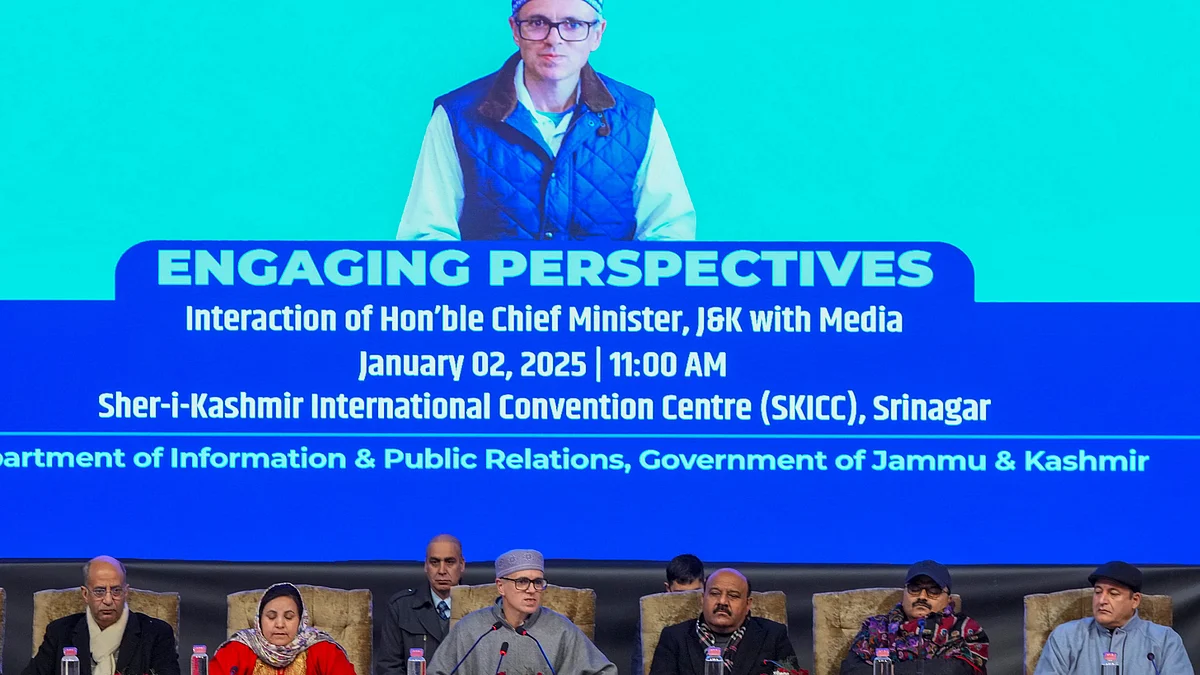 CM Omar Abdullah in Srinagar on 2 January (photo: PTI)