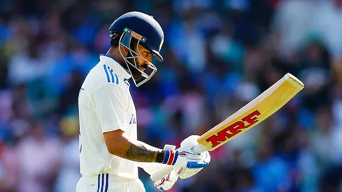 Off stump woes: A dejected Kohli walks back after his last innings of the tour