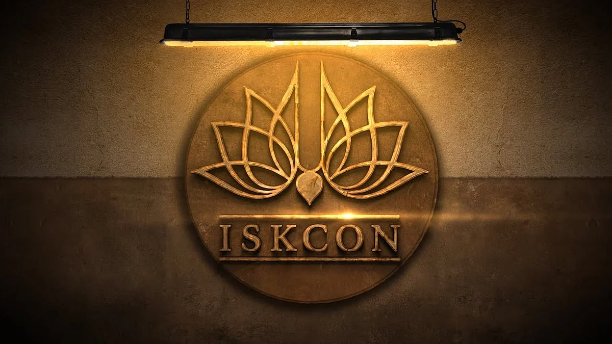 Representative image of ISKCON logo (photo courtesy: YouTube)