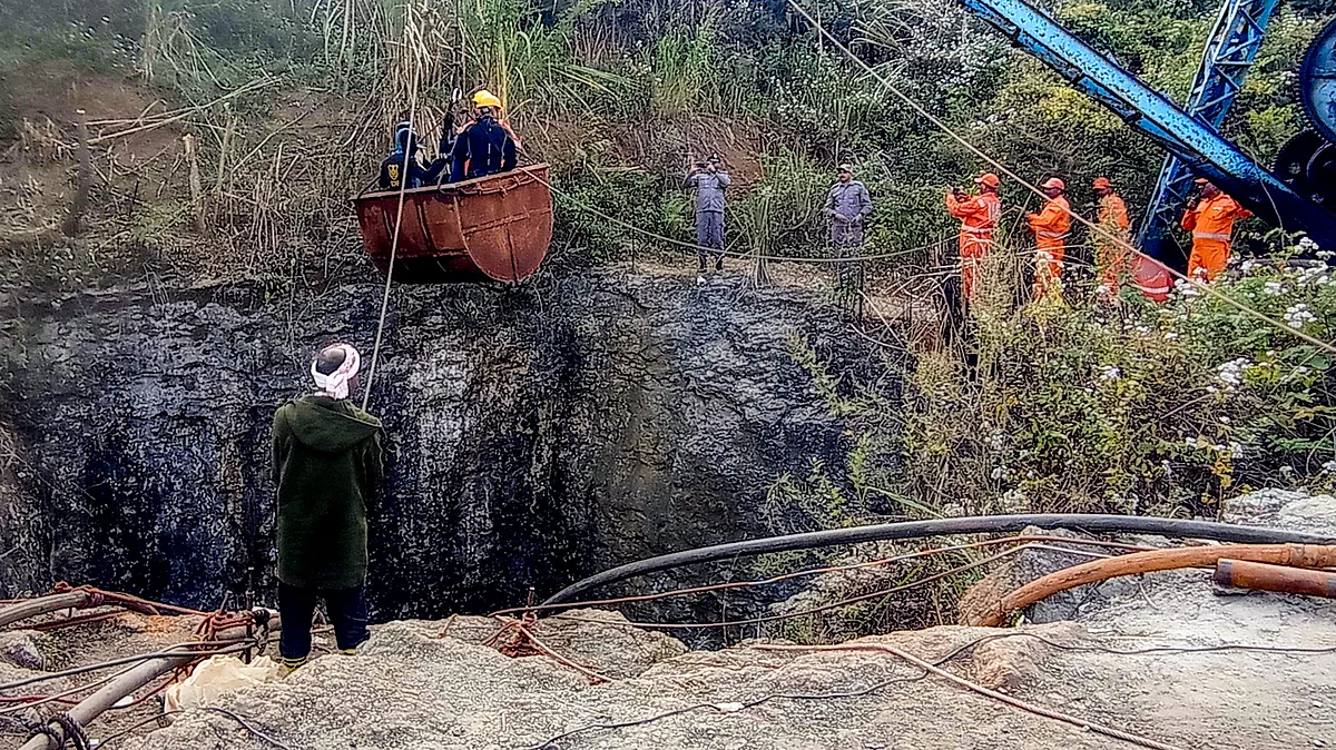 Rescue efforts for the trapped mine labourers in Dima Hasao, Assam, continue