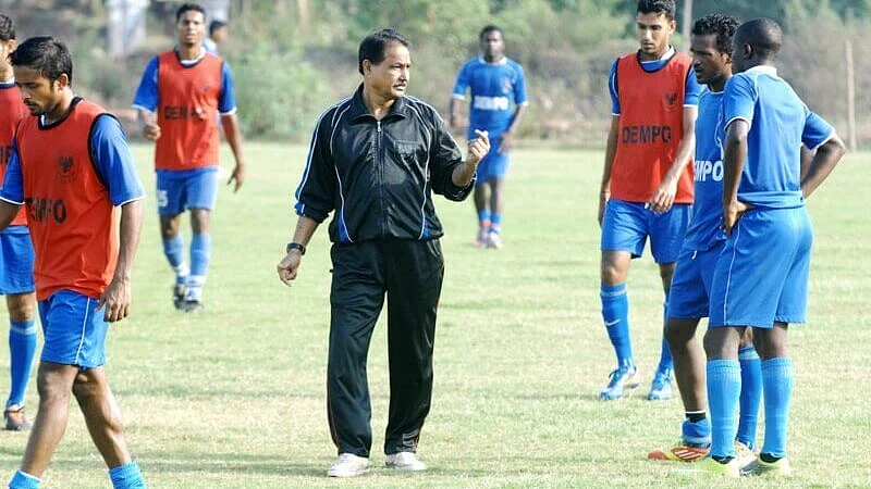 Armando Colaco during his coaching days with Dempo