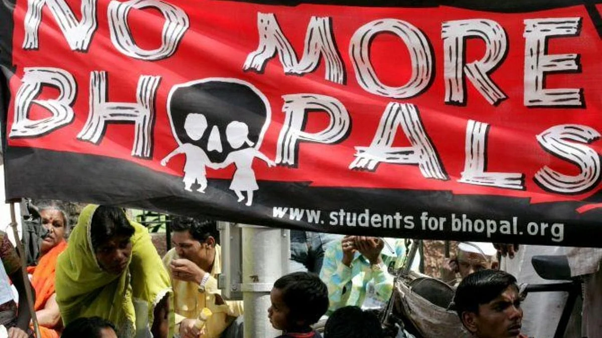 Representative image of a protest over the waste disposal
