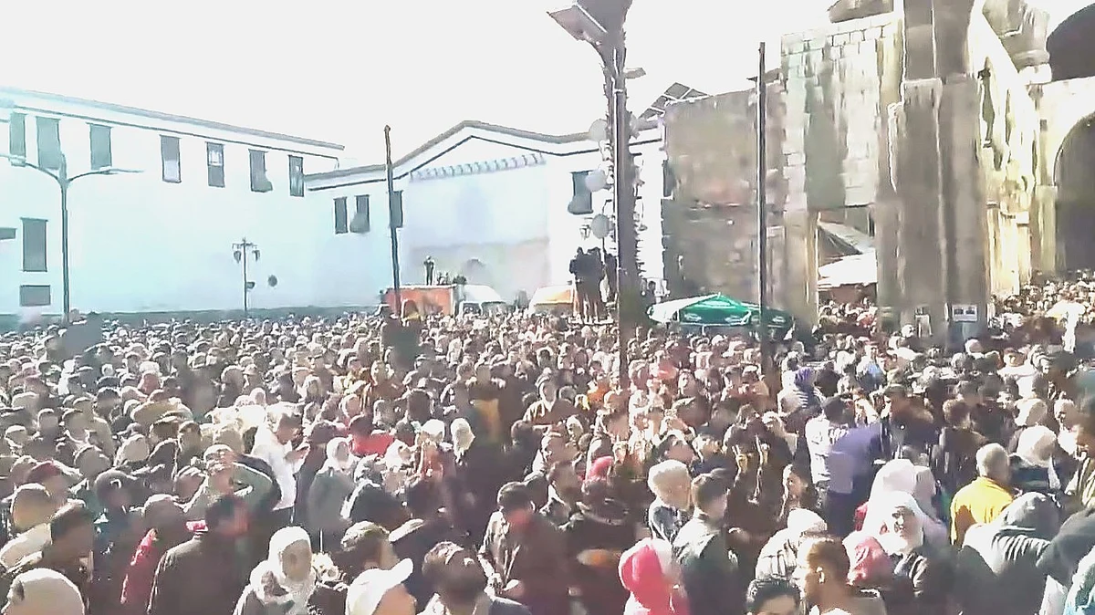 A celebration in Damascus on Saturday, 11 Jan. 2025  