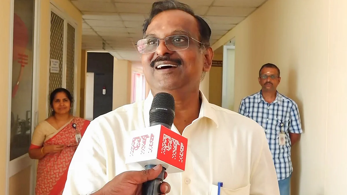 ISRO chief V. Narayanan in Thiruvananthapuram on 8 January (photo: PTI)