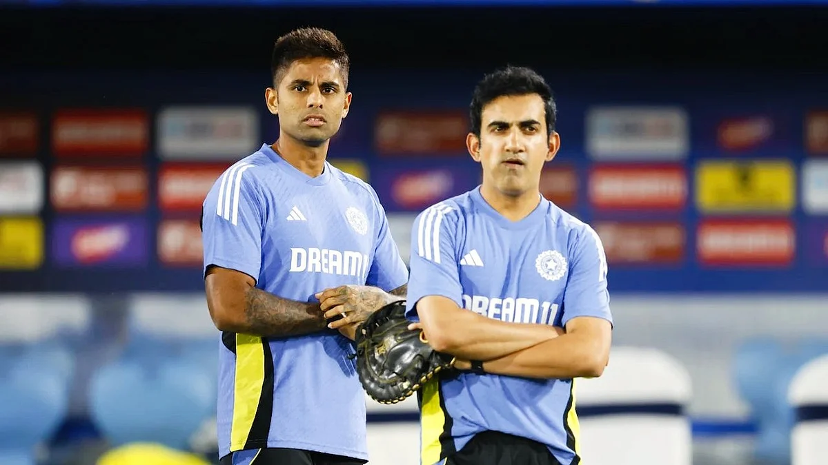 T20 captain Suryakumar Yadav with head coach Gautam Gambhir