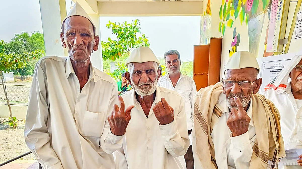 Voters in Nasik, Maharashtra during the Lok Sabha polls (file photo)