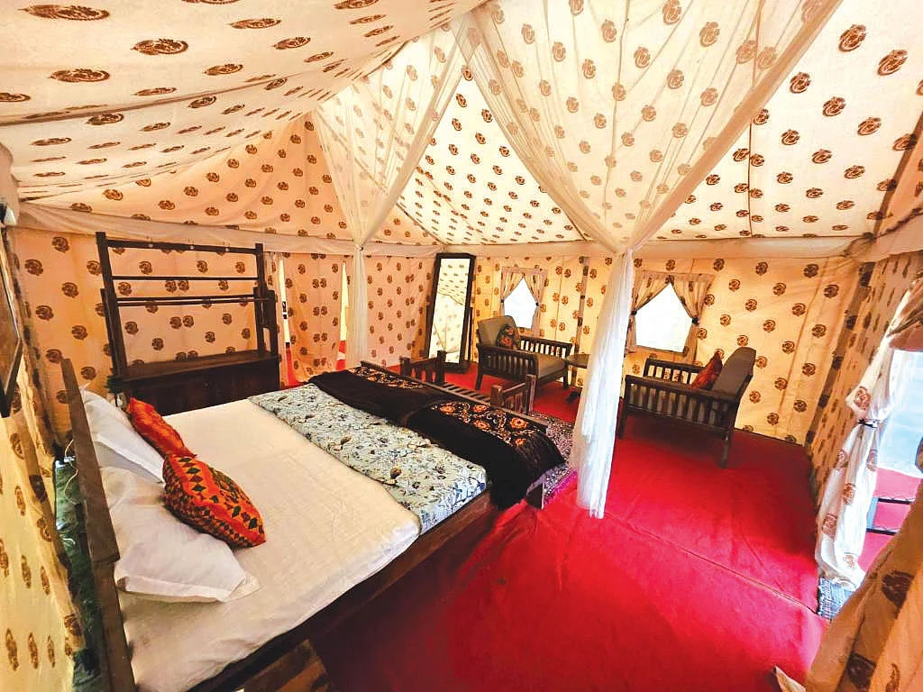 Luxury tents at the Maha Kumbh 2025