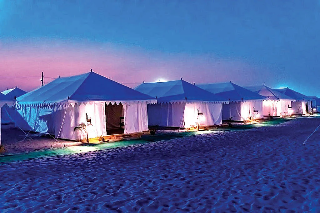 Luxury tents at the Maha Kumbh 2025