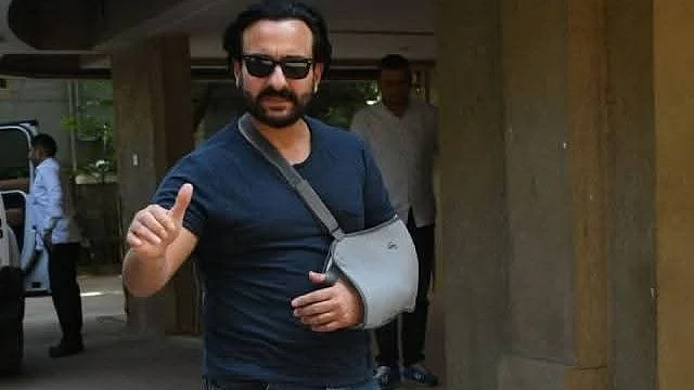 Bollywood actor Saif Ali Khan (photo: @SudhirSinc/X)