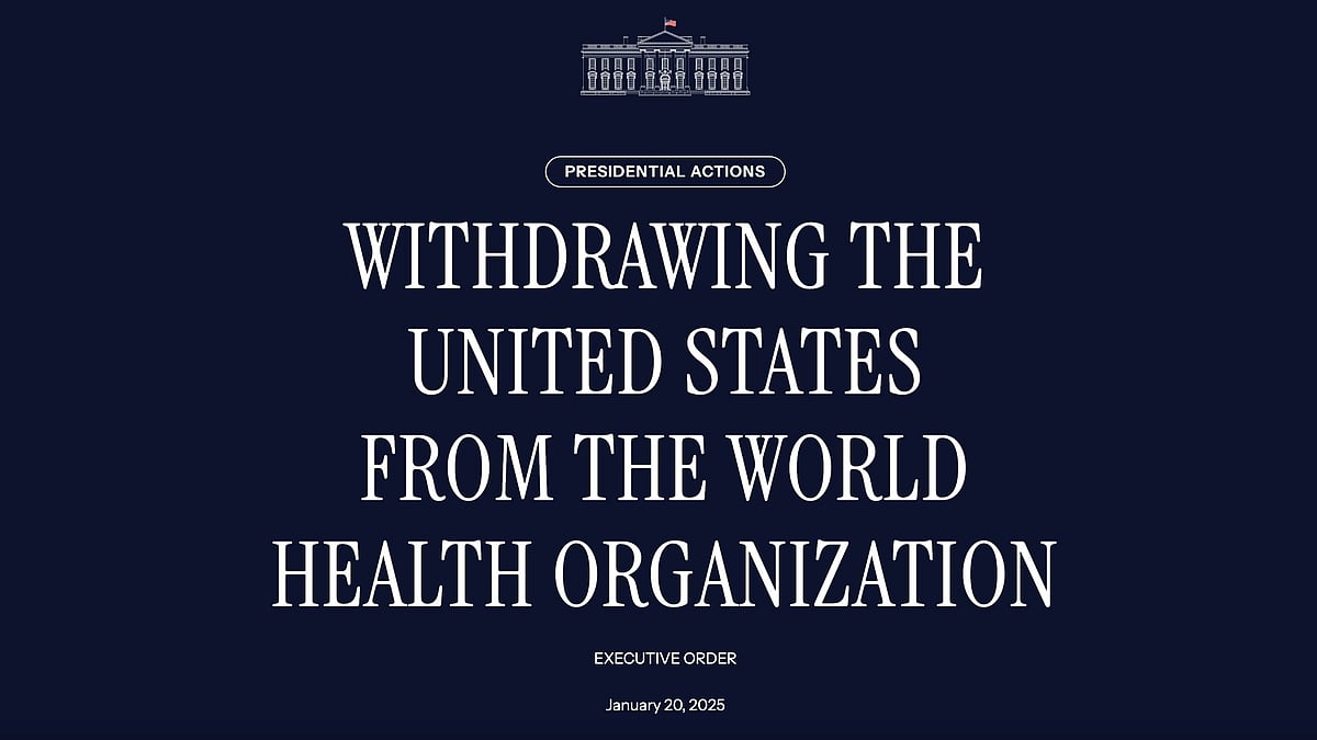 Donald Trump's Day 1 executive order pulling the US out of the WHO 