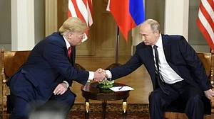 Donald Trump and vladimir putin