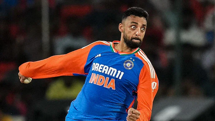 Varun Chakravarthy set up the match for India with a three-wicket haul