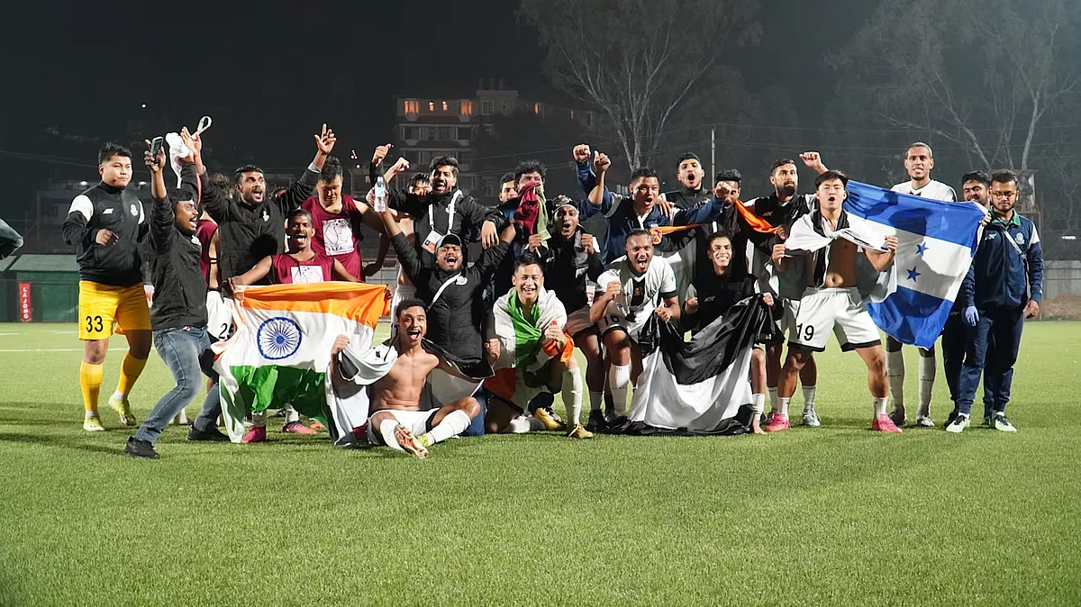 Mohammedan Sporting after winning the I-League last year