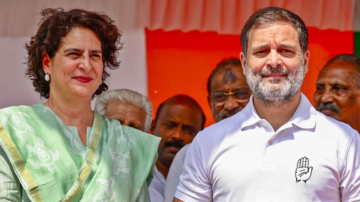 Congress leaders Rahul Gandhi and Priyanka Gandhi Vadra (photo: IANS)
